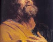安东尼 凡 戴克 : The Penitent Apostle Peter